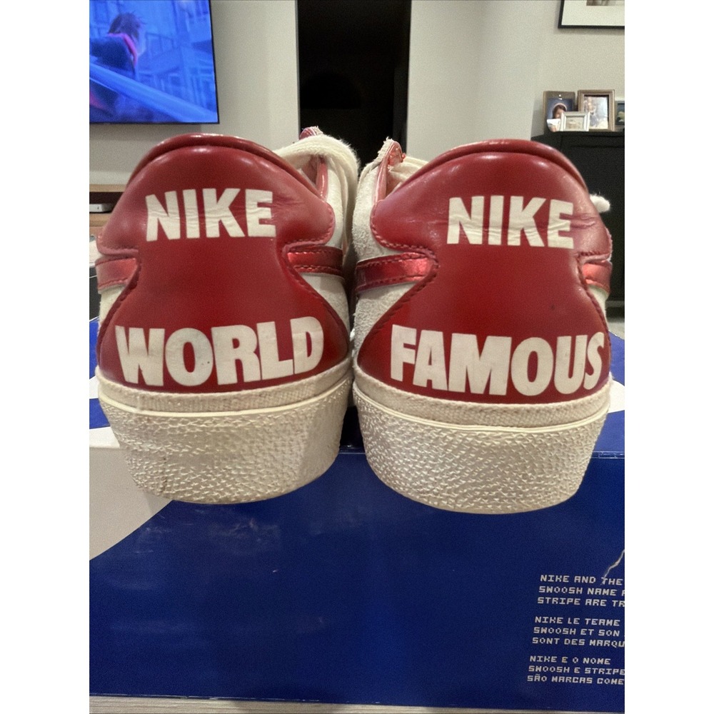 Size 10 - Nike Sb Zoom Bruin x Supreme White 2009 Red Low 363319 161 - Picture 4 of 8